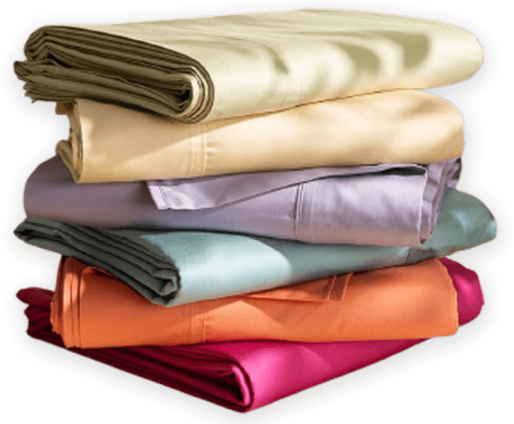 Sona textile products - stacked colorful fabrics